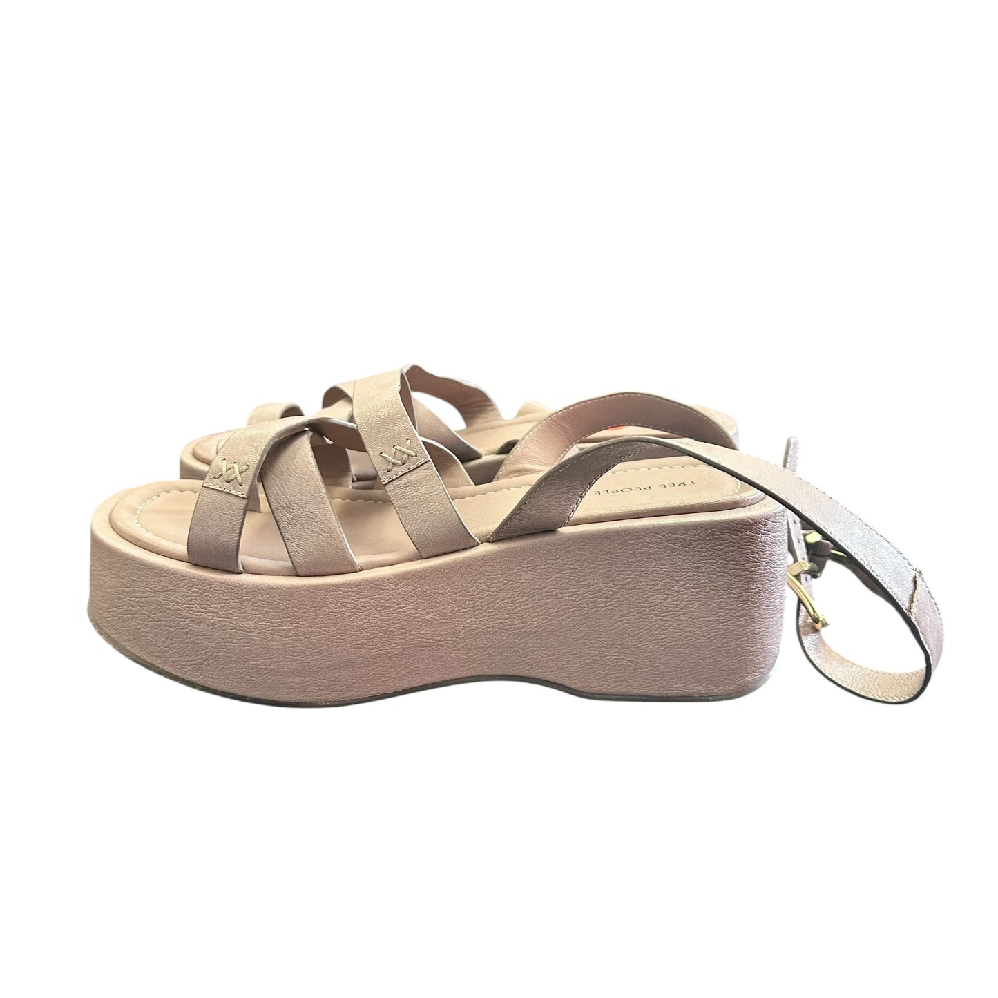 FREE PEOPLE HAZEL FLATFORM SANDAL EMBER 123 SZ 10
