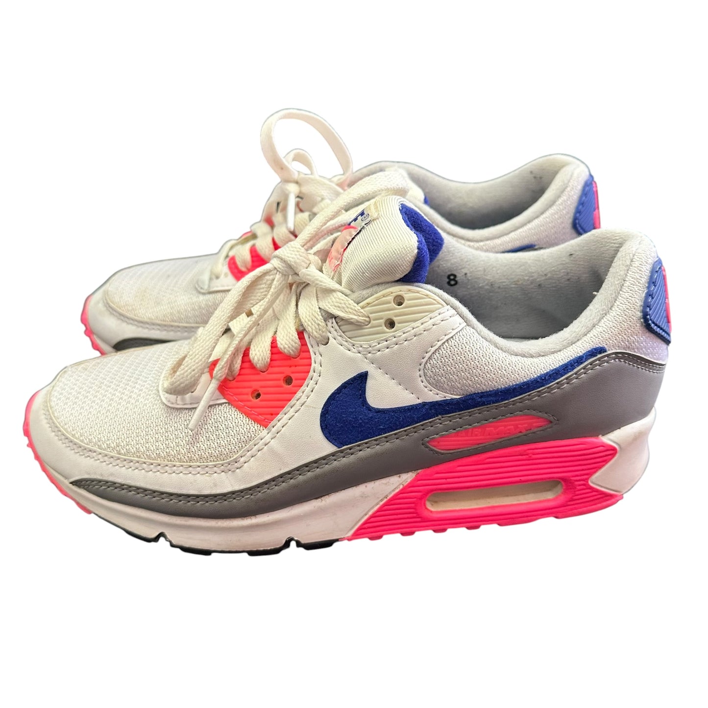 INSPIRED WHITE AIR MAX SNEAKERS 100 SZ 8
