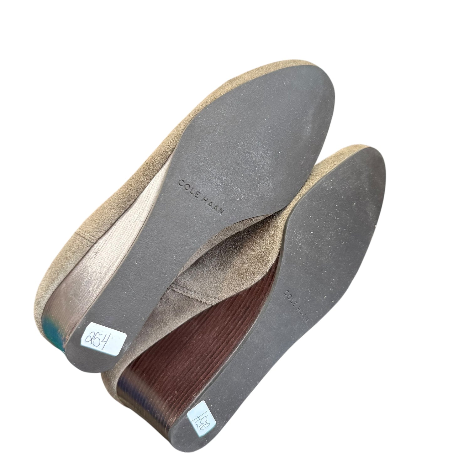 COLE HAAN ELSIE DETAIL TAUPE SUEDE BOOTIES 254 NEW SZ 7B