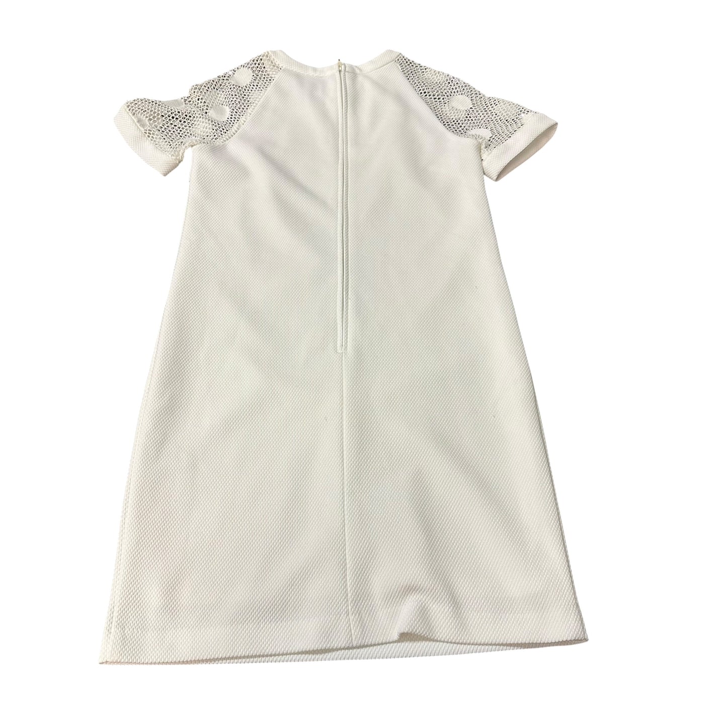 BELLE BADGLEY MISCHKA WHITE SHIFT DRESS 100 SZ 2