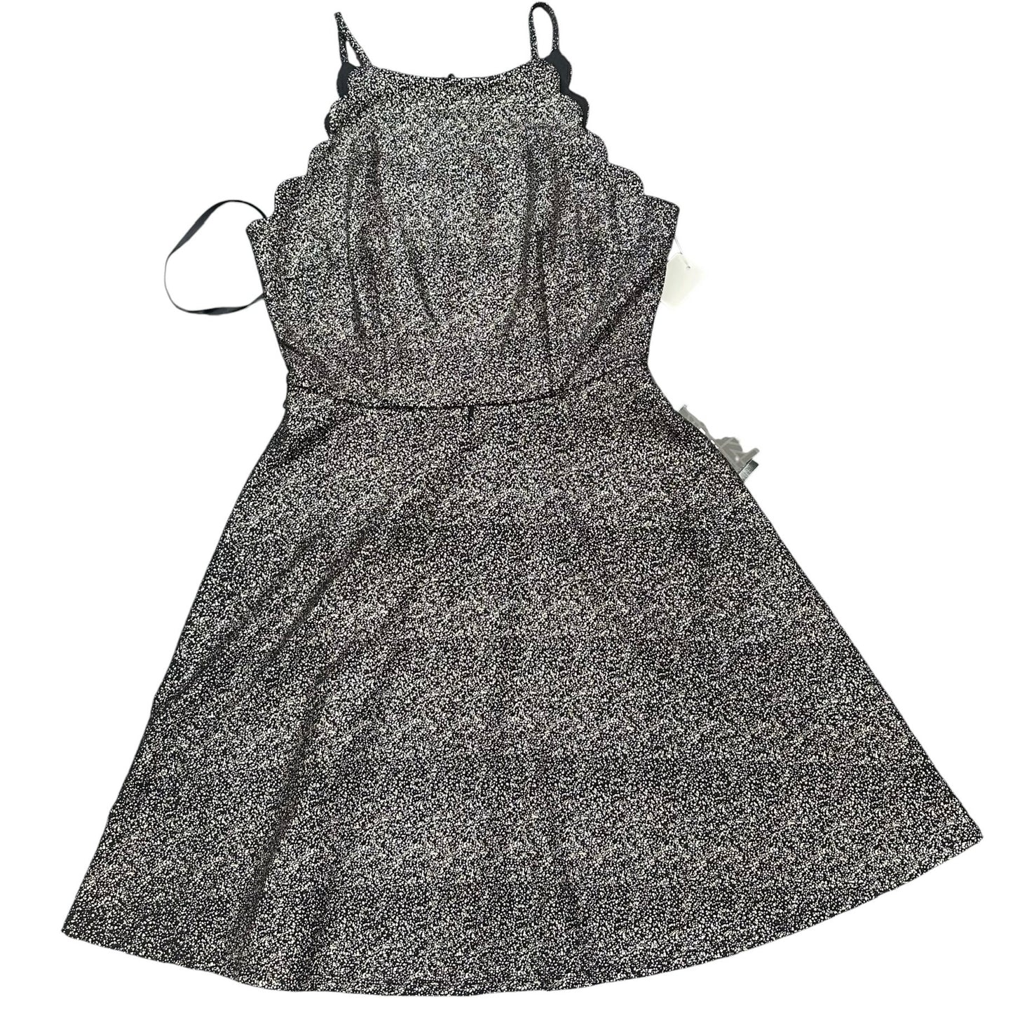 IZ BYER BLACK GOLD FIT FLARE DRESS NWT 143 SZ 3