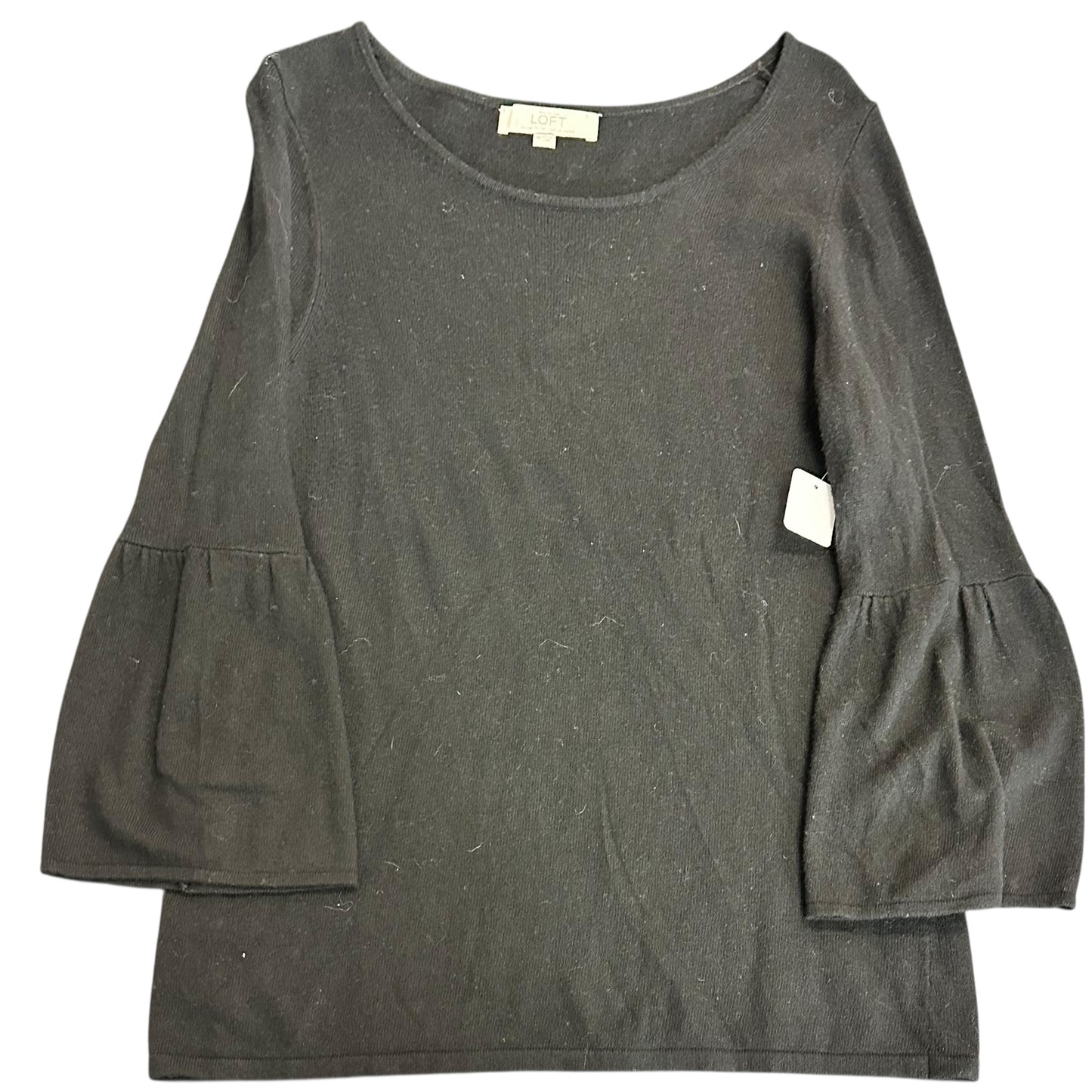 LOFT BLACK ITALIAN YARN SWEATER 38 MEDIUM