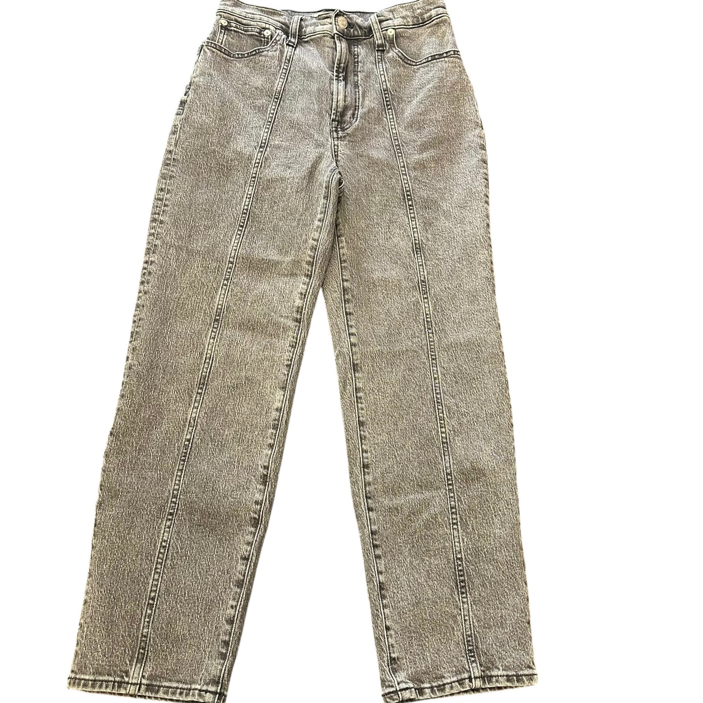 MADEWELL THE PERFECT VINTAGE STRAIGHT JEAN BLACK DENIM 100 SZ 27