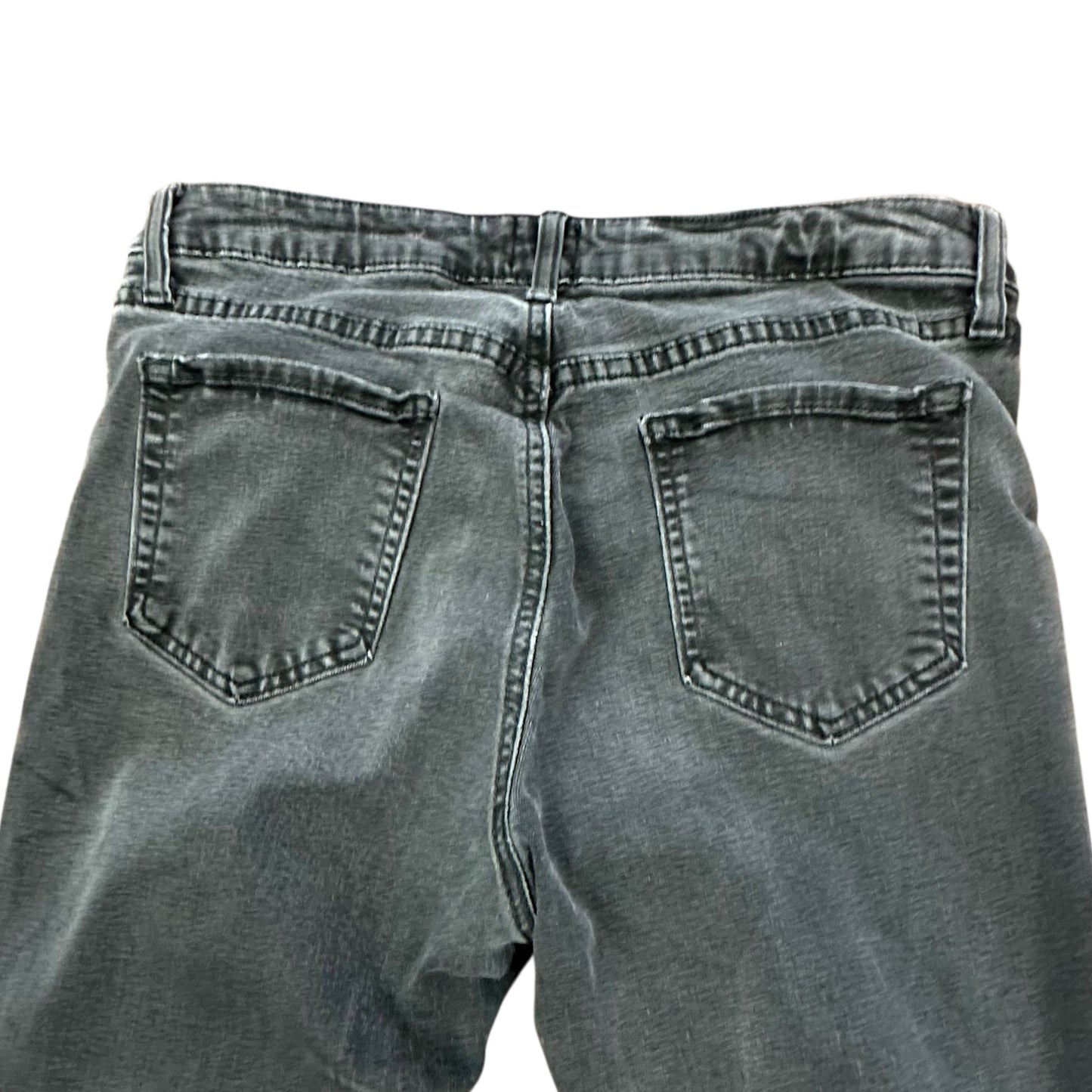 JUST BLACK BLACK SKINNY JEANS RAW HEM 206 SZ 31