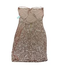 FASHIONOVA ROSE GOLD SEQUINS DRESS 199 SMALL