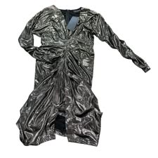 DO+BE METALLIC RUCHED DRESS 35 NWT SMALL