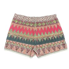 ESLEY BEADED SHORTS SIDE ZIPPER 158 NWT MEDIUM