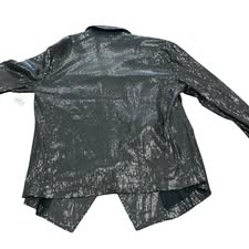 MICHAEL STARS BLACK SEQUINS BLAZER 100 MEDIUM