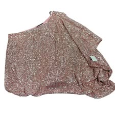 MERRITT PINK SEQUINS ONE SHOULDER TOP 201 NWT LARGE