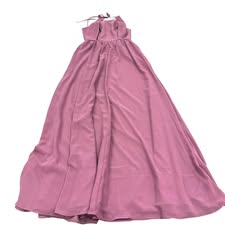 DUSTY PINK CHIFFON HIGH NECK FORMAL DRESS NWT SZ 8