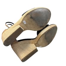KATE SPADE NAVY PATENT LEATHER WEDGES 220 Sz 9