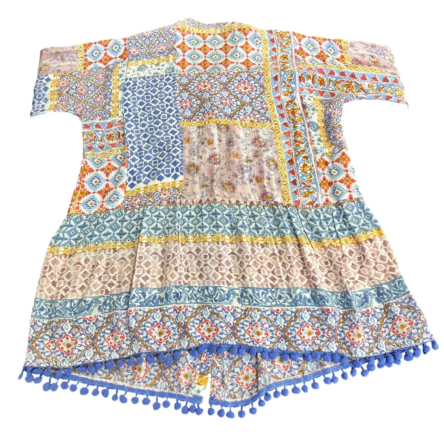LOVE KYLA COLORFUL BLOUSE POM HEM 255 MEDIUM