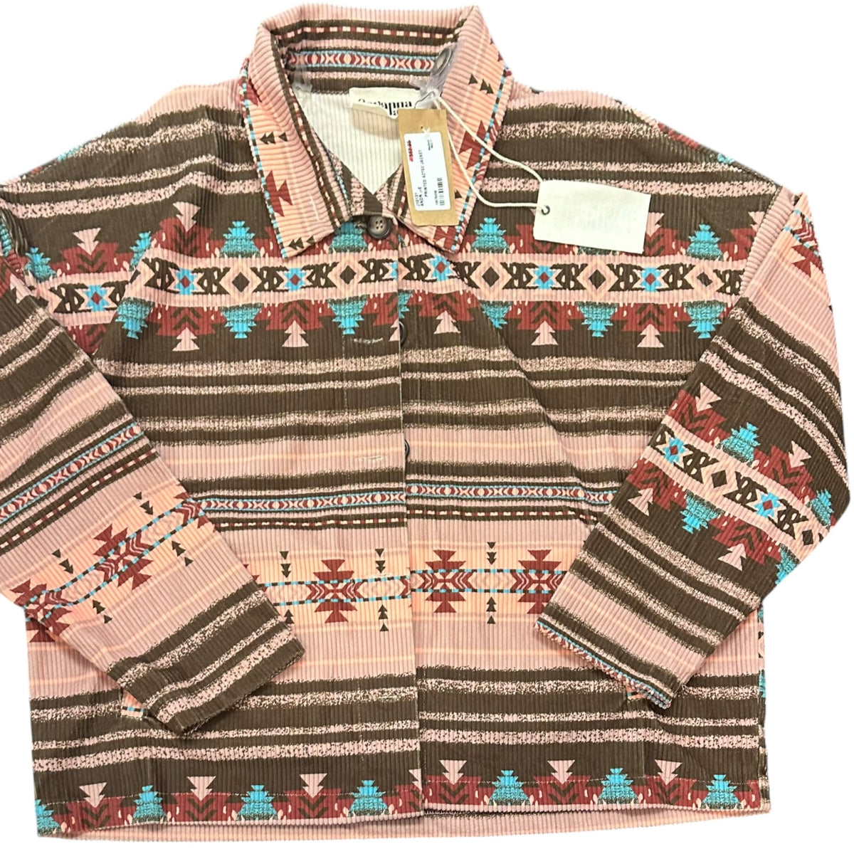SAVANNAH JANE CORDUROY SOUTHWESTERN SHACKET NWT 100 MEDIUM