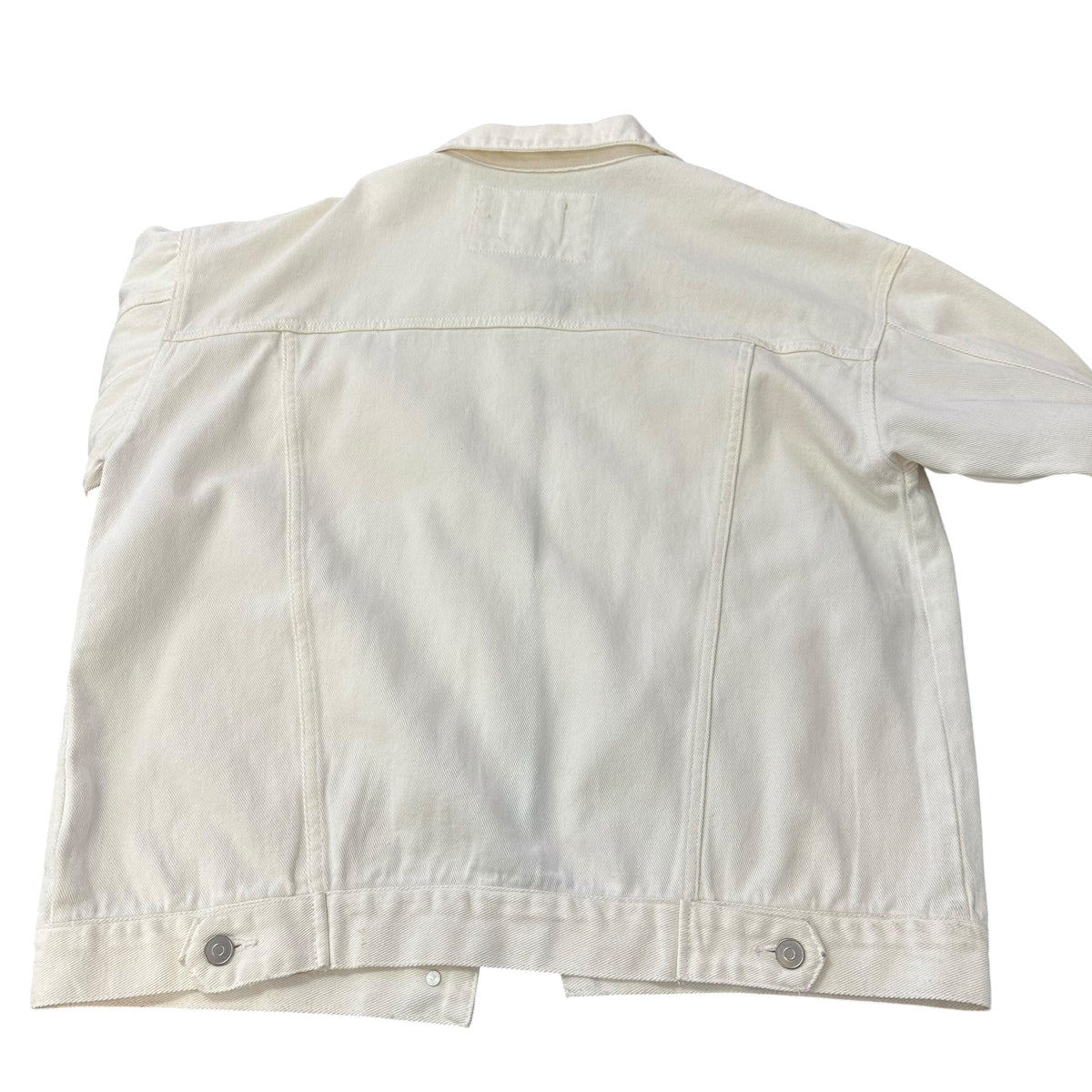 FANTASTIC FAWN WHITE DENIM JACKET 100 MEDIUM