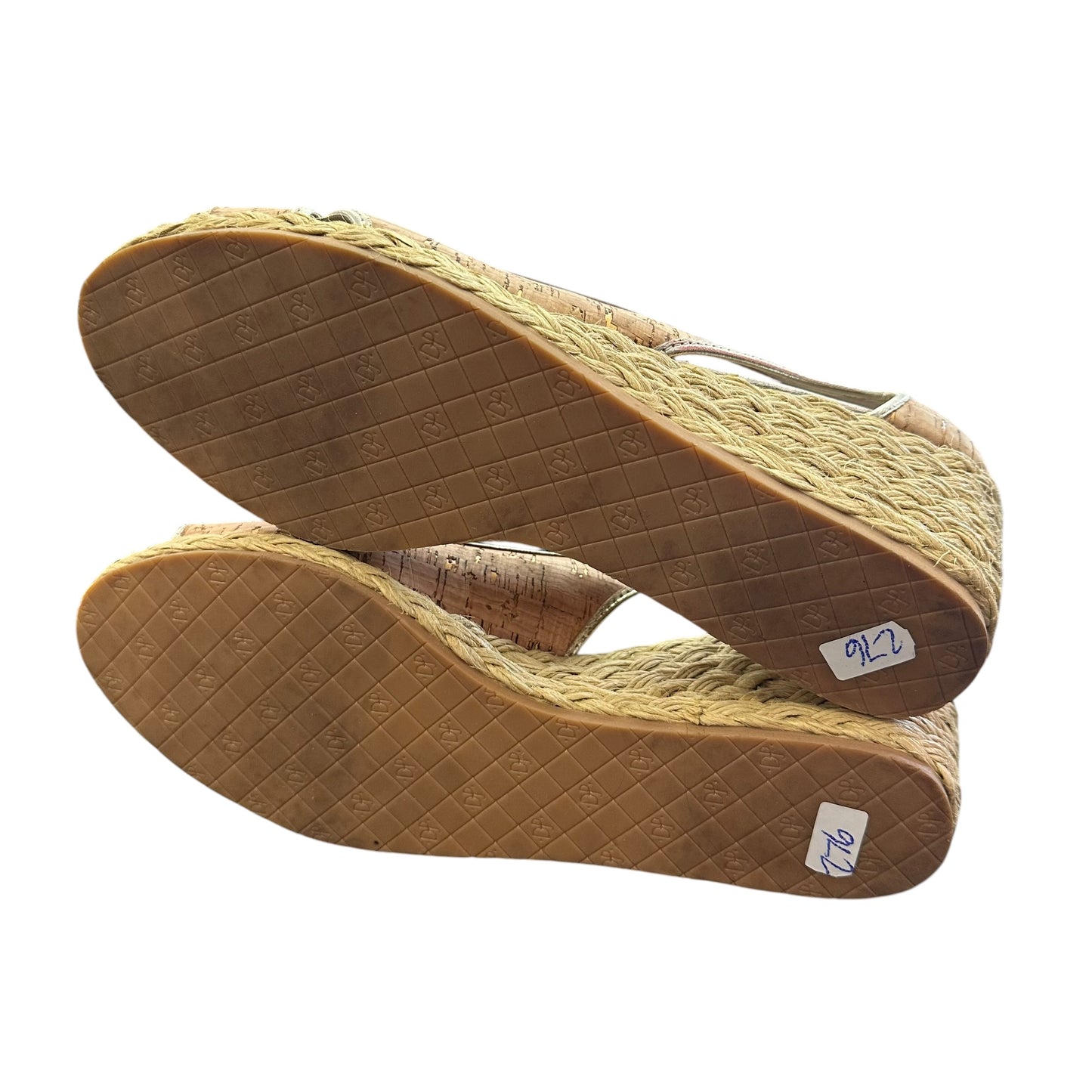 DONALD J PLINER CORRA CORK ESPADRILLE WEDGE SANDALS 276 SZ 9.5