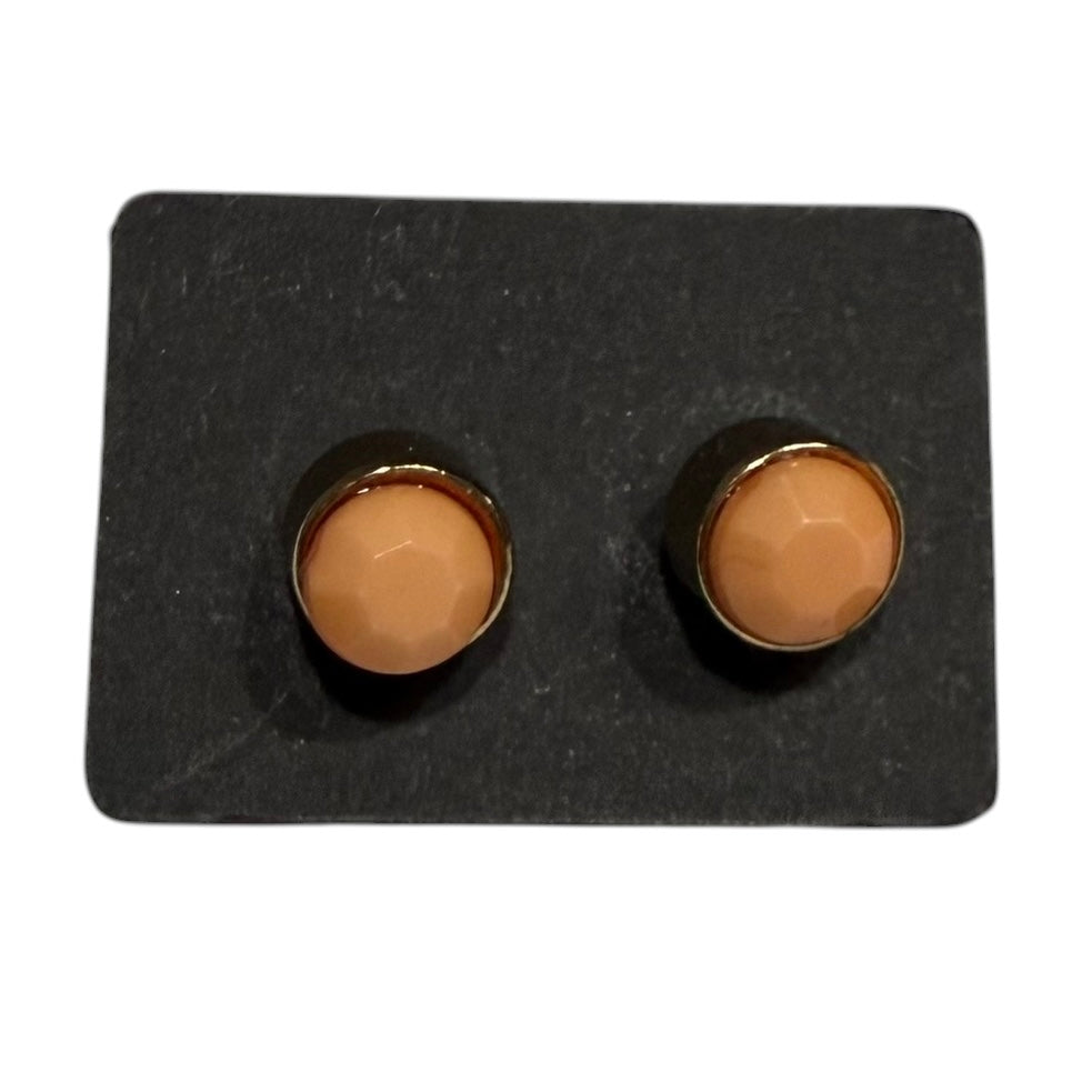PEACH GOLD STUD EARRINGS 227 OS