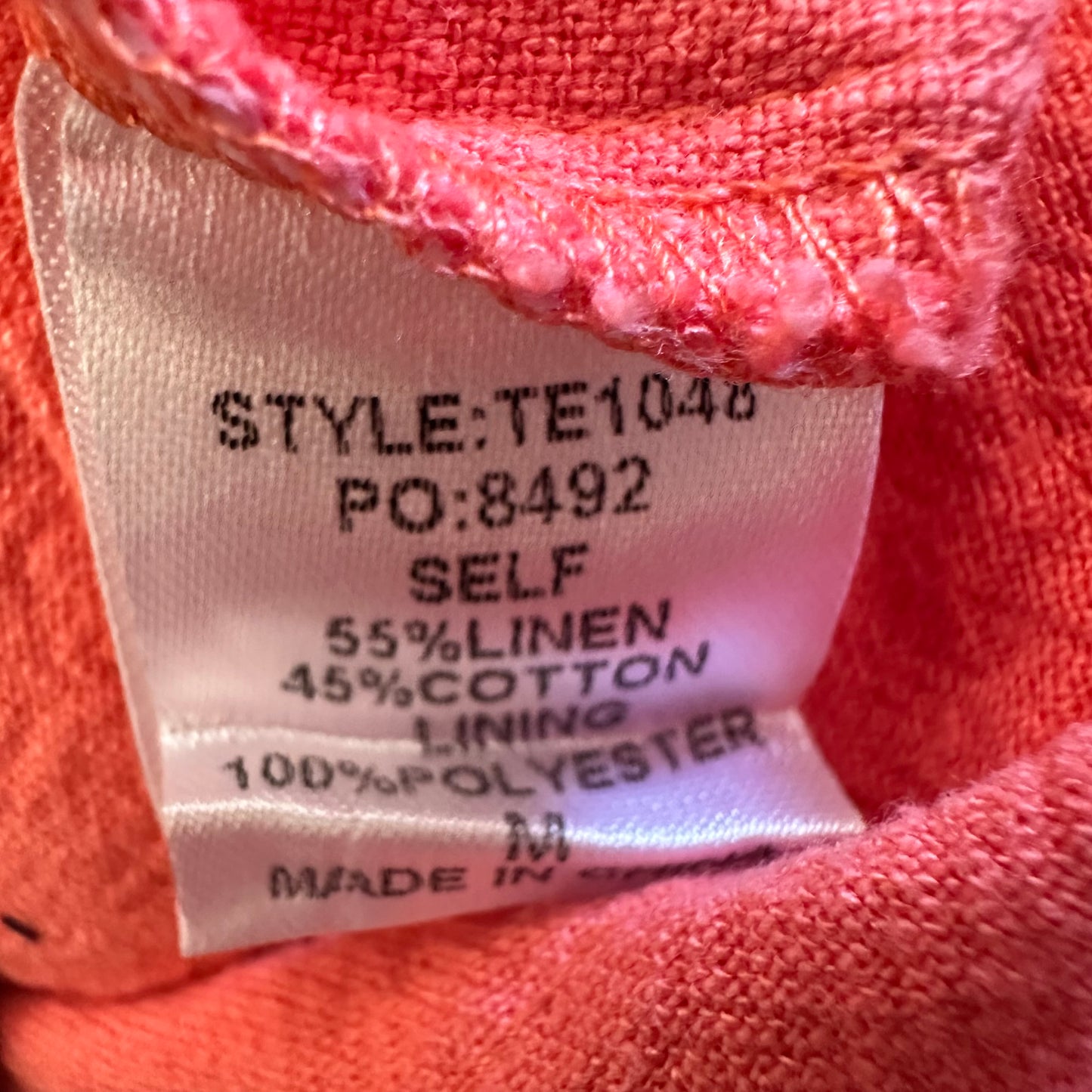 CORAL PUFF SLEEVE BLOUSE 100 MEDIUM
