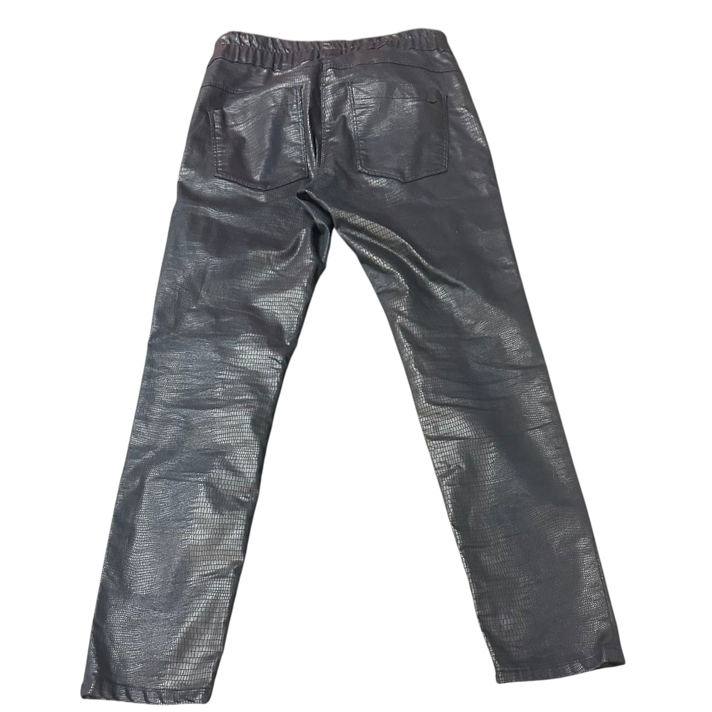 FLOG NAVY SNAKESKIN JOGGERS 100 SZ 25