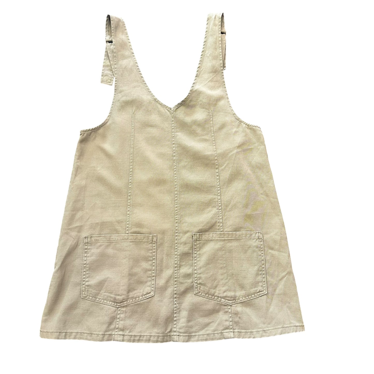 ARIZONA GREEN DENIM OVERALL DRESS 26 MEDIUM