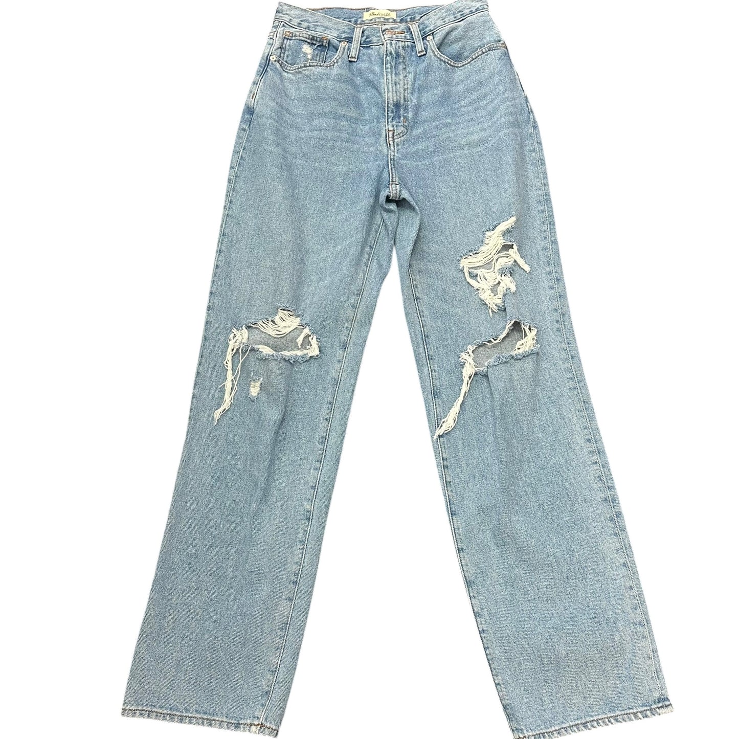 MADEWELL BAGGY STRAIGHT JEANS BLUE DENIM 100 SZ 6/27
