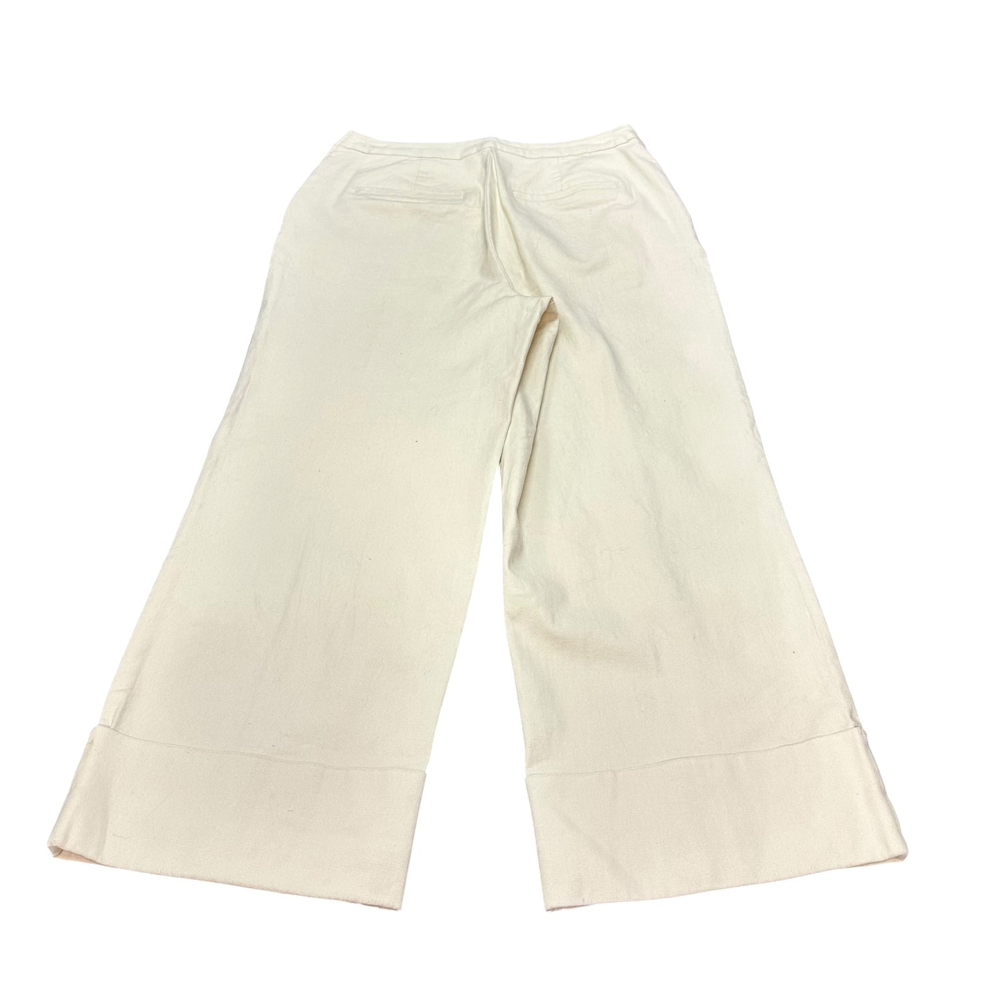 RACHEL COMEY TARGET BEIGE WIDE LEG CROPPED JEANS 8 SZ 10