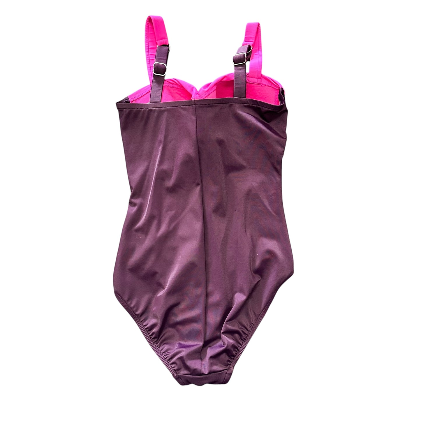 AQUA GREEN SHAPE & SWIM OMBRE PINK ONE PC SWIMSUIT 100 SZ 6