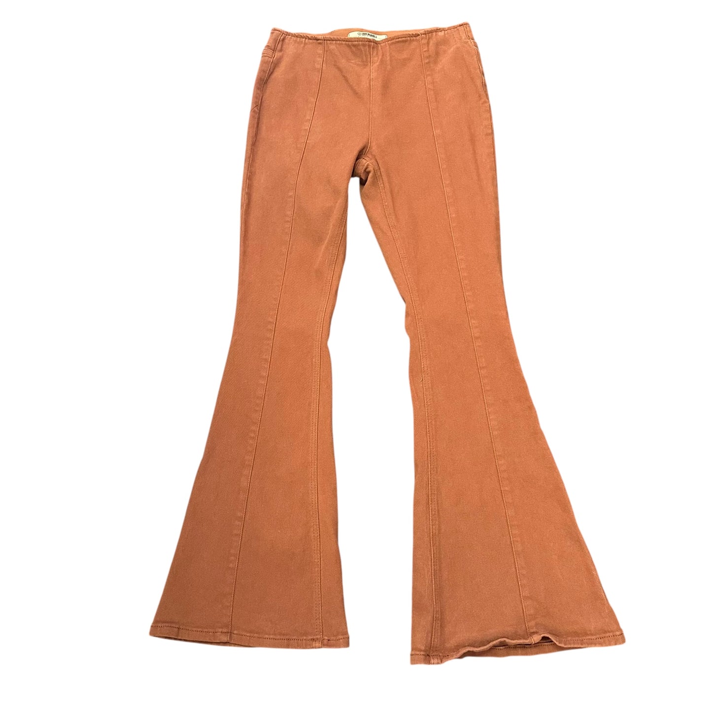 ROCK & ROLL BROWN DENIM PULL ON FLARES 82 SZ 30