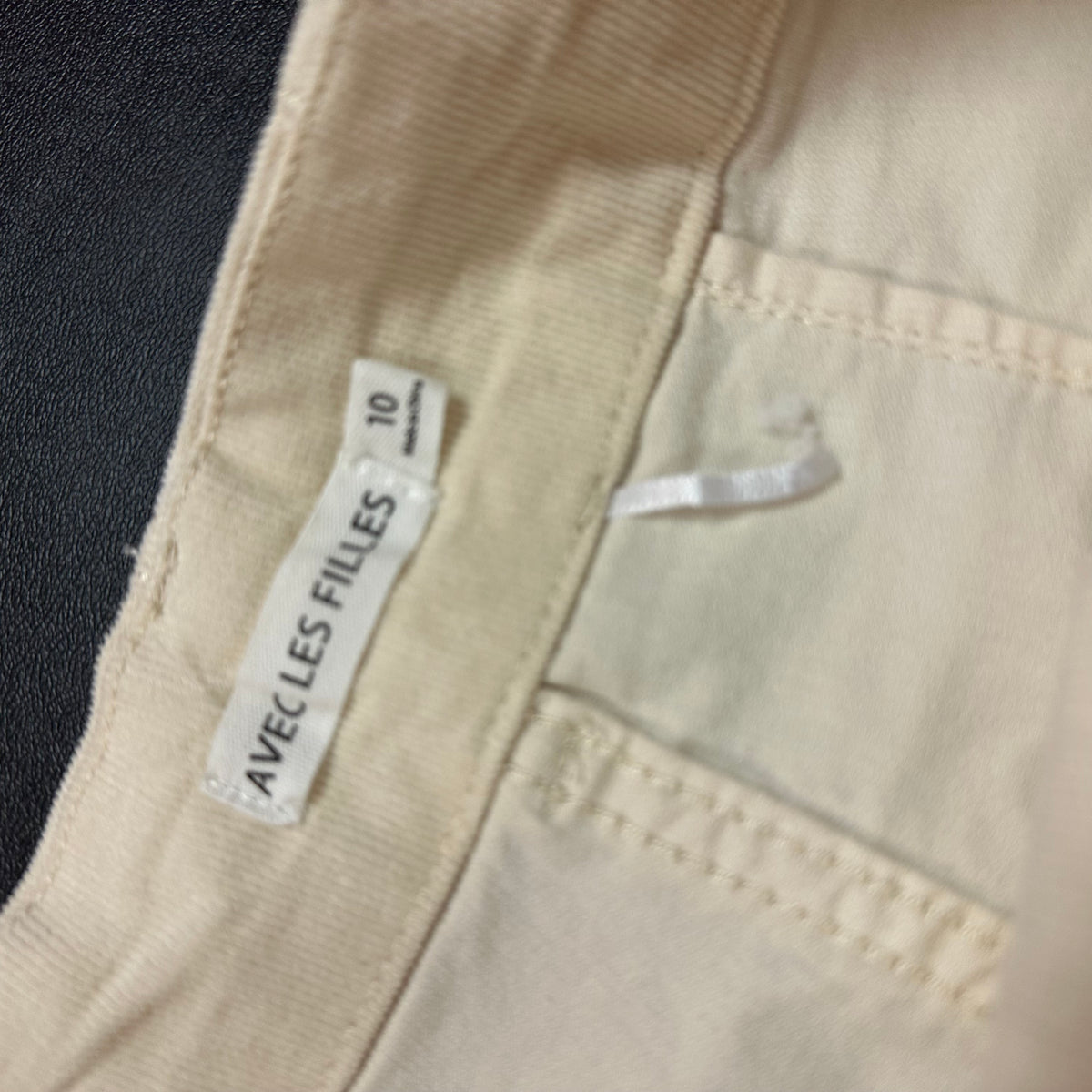 AVEC LES FILLES CORDUROY BEIGE WIDE LEG CROP TROUSERS NWT 8 SZ 10
