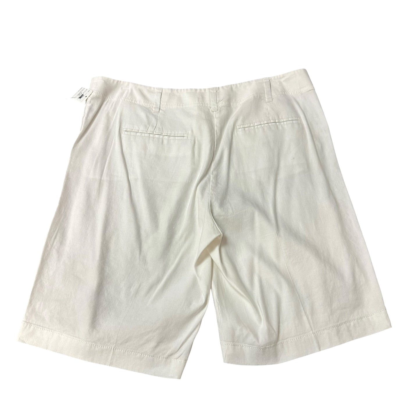 ANN TAYLOR WHITE LINEN BLEND SHORTS 276 SZ 10
