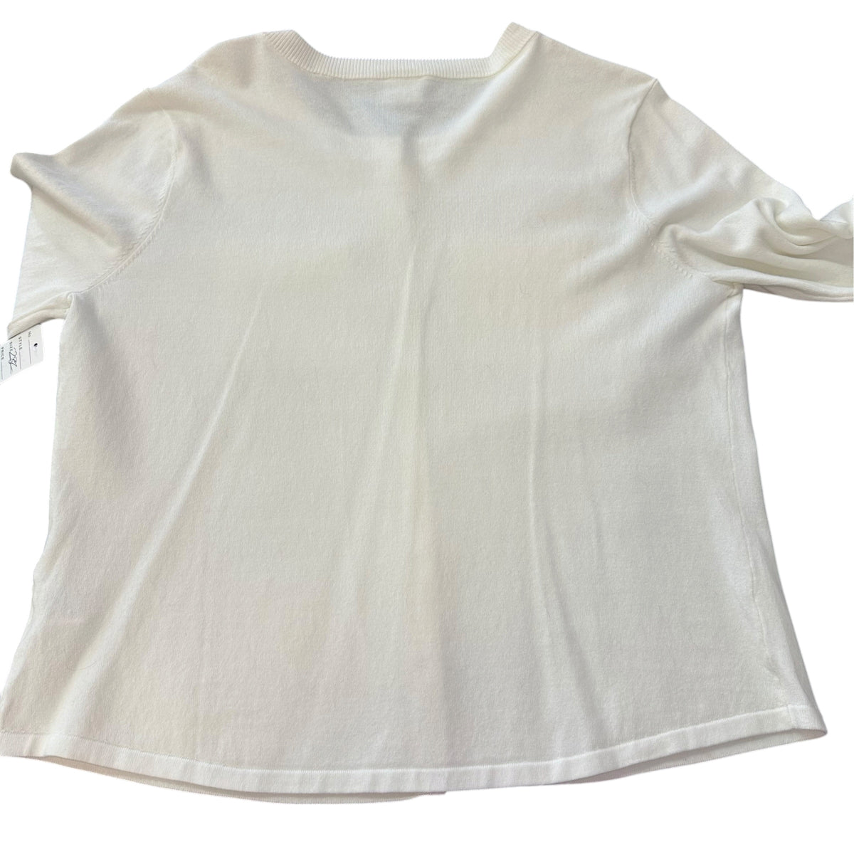 CABI BEIGE RIBBED CARDIGAN 282 LARGE