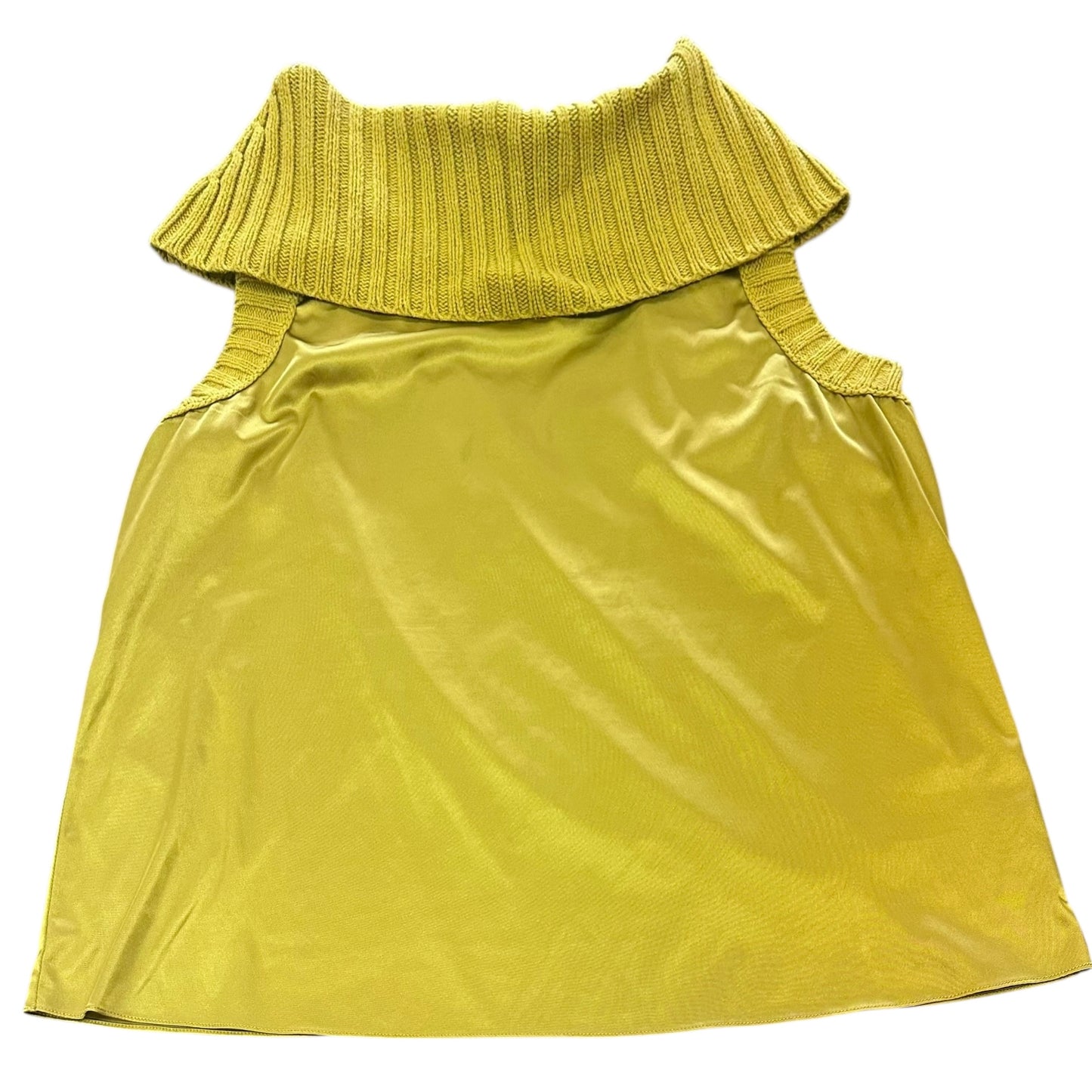 6TH & LANE GREEN SATIN COWL NECK BLOUSE 227 SZ 20