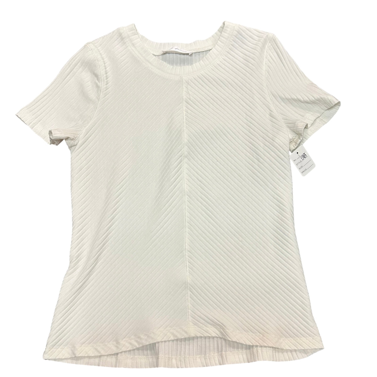 CES FEMME DIAGONAL RIBBED TOP 38 MEDIUM