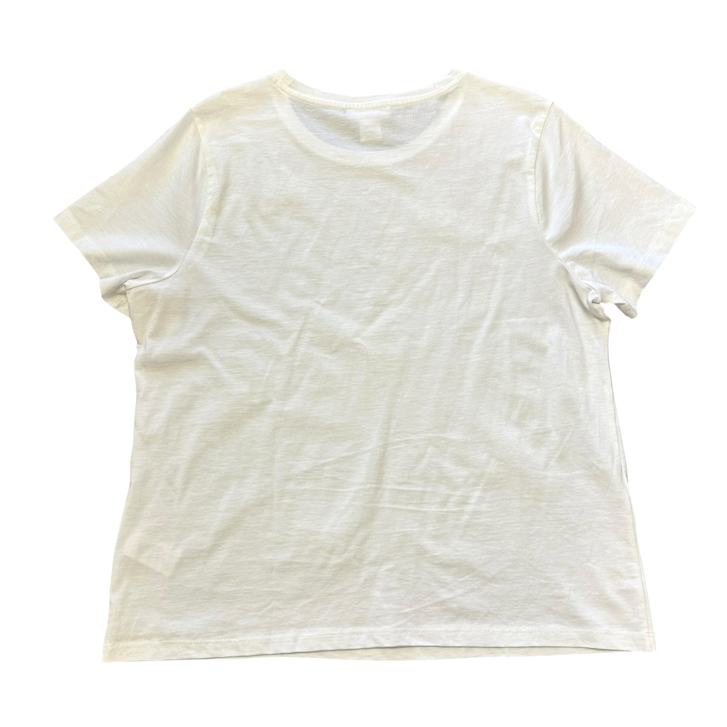 CYNTHIA ROWLEY WHITE TEE LEMONS BEADED 158 LARGE