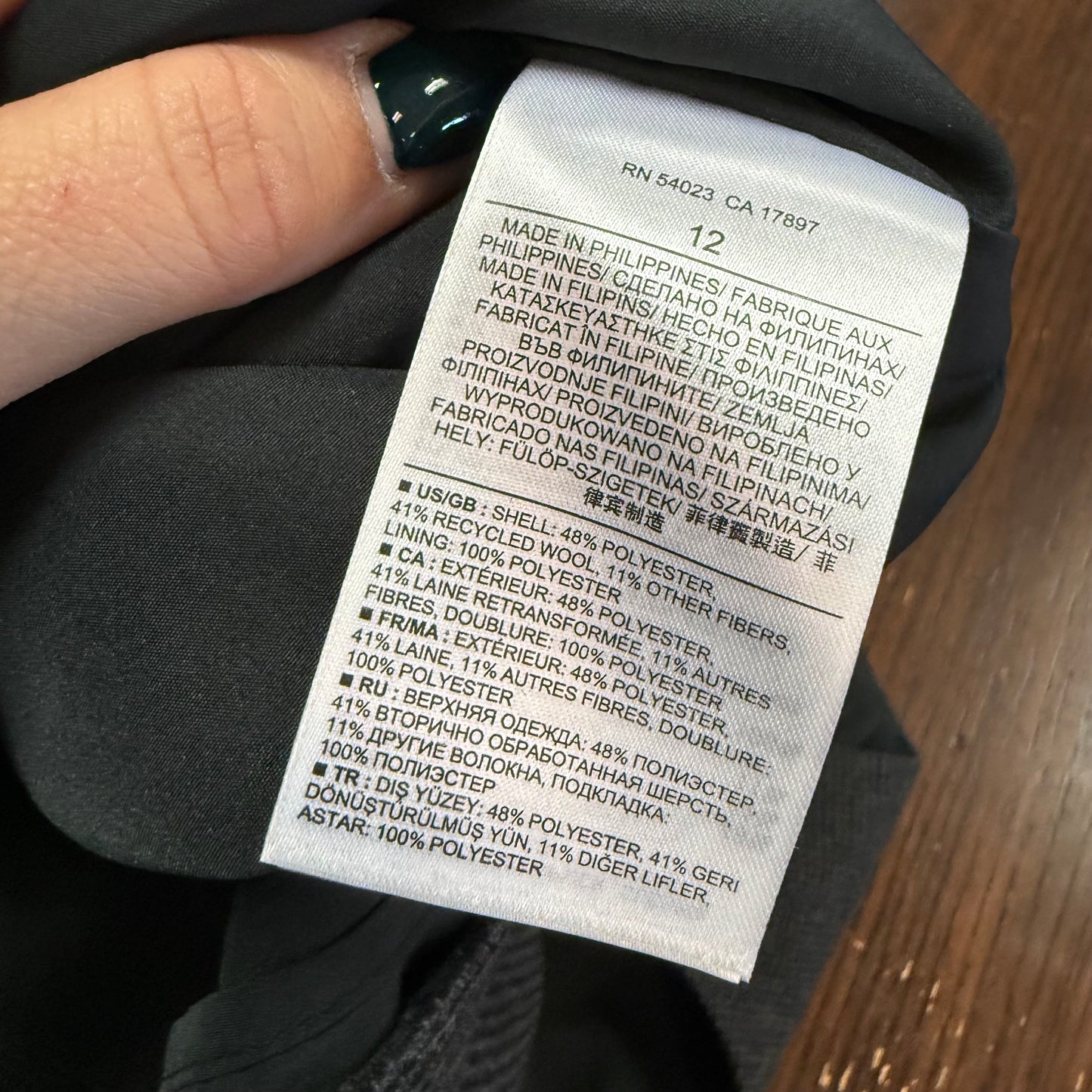 BANANA REPUBLIC GRAY SHEATH DRESS WOOL BLEND 100 NWT SZ 12