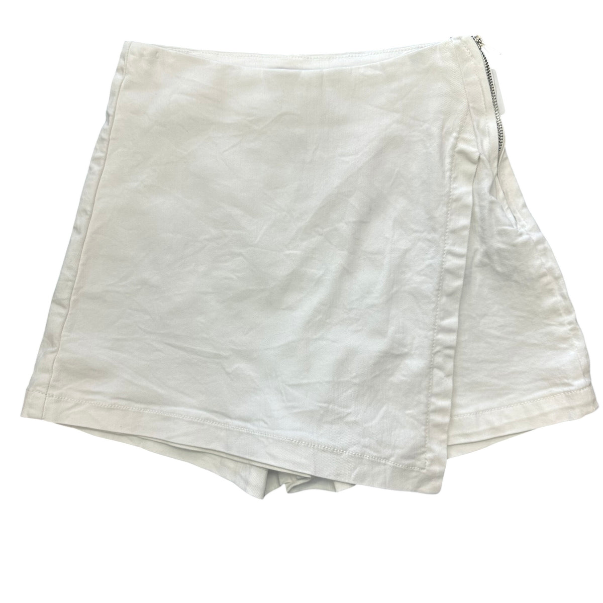 PINK LILY WHITE DENIM SKORT 158 MEDIUM