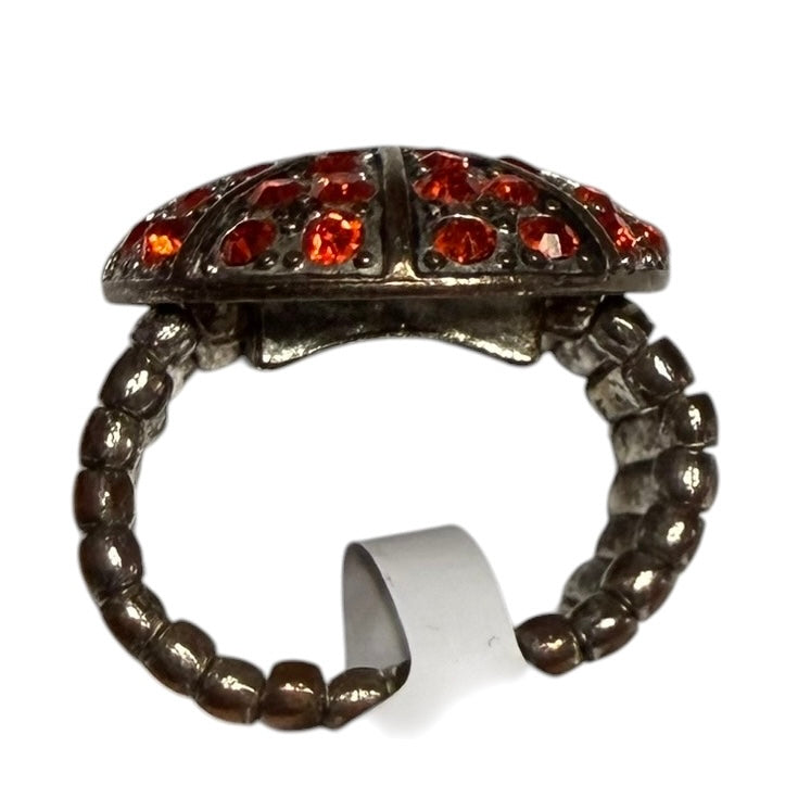 SMALLER BASKETBALL RHINESTONE RING 38 OS