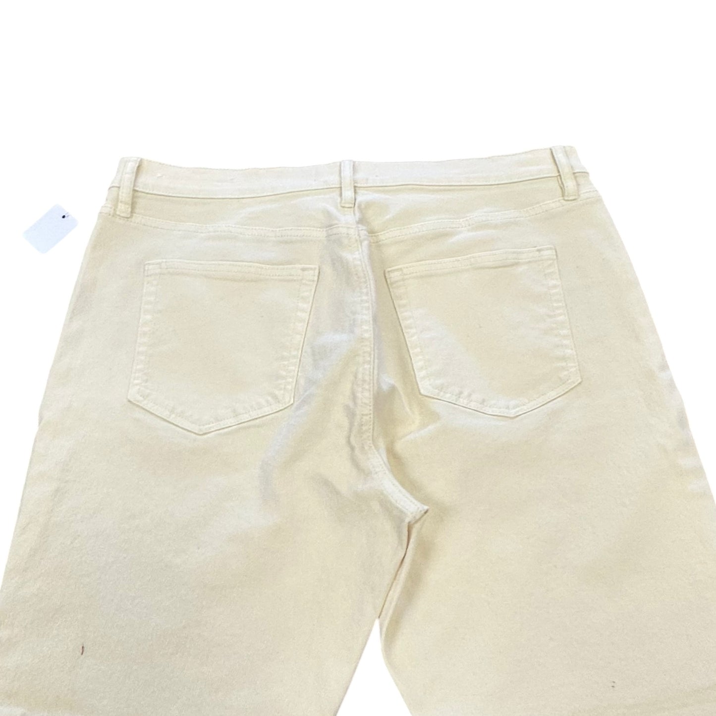 THE LOFT KICK CROP LIGHT YELLOW JEANS 8 Sz 30/10