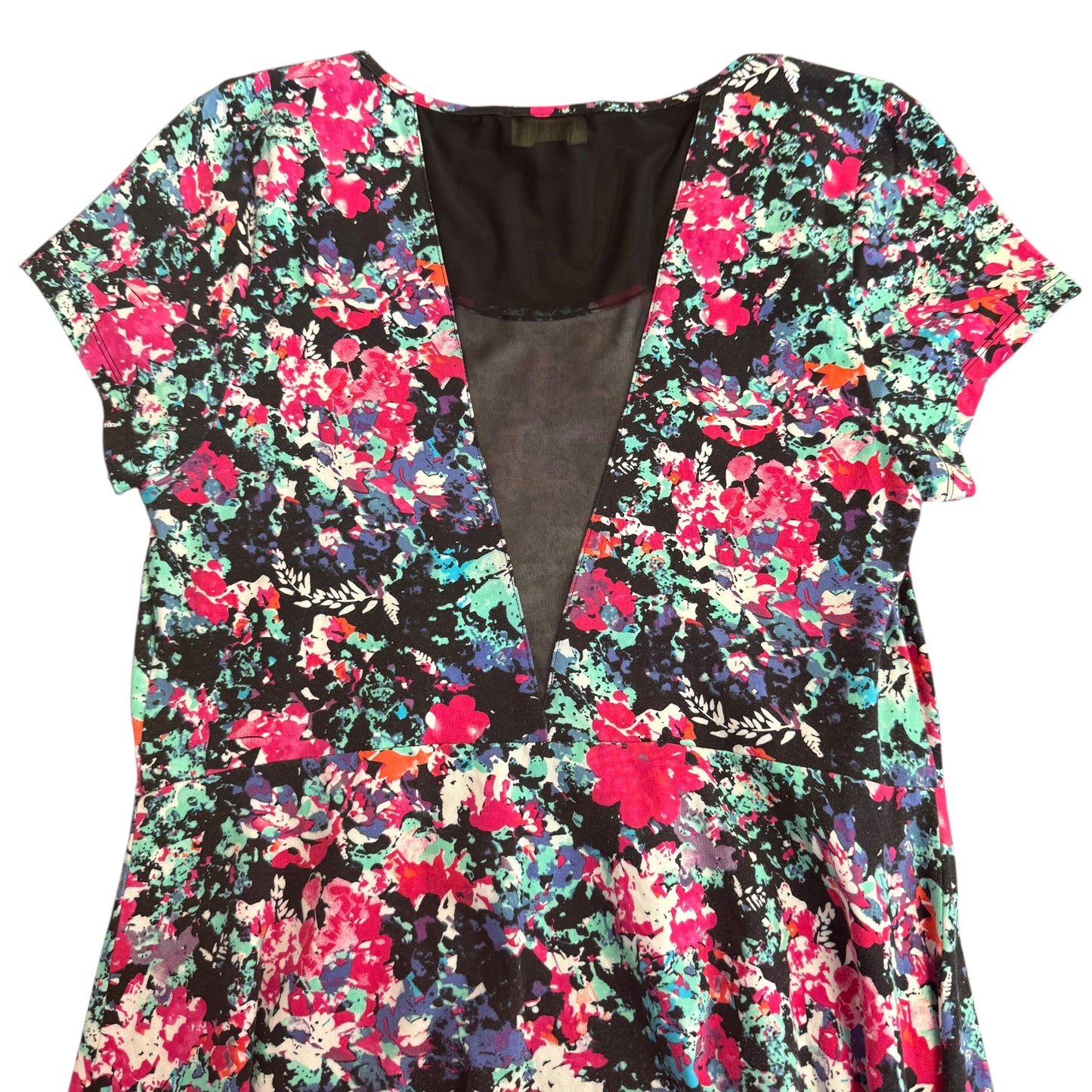 F21 COLORFUL FIT FLARE DRESS 100 3X