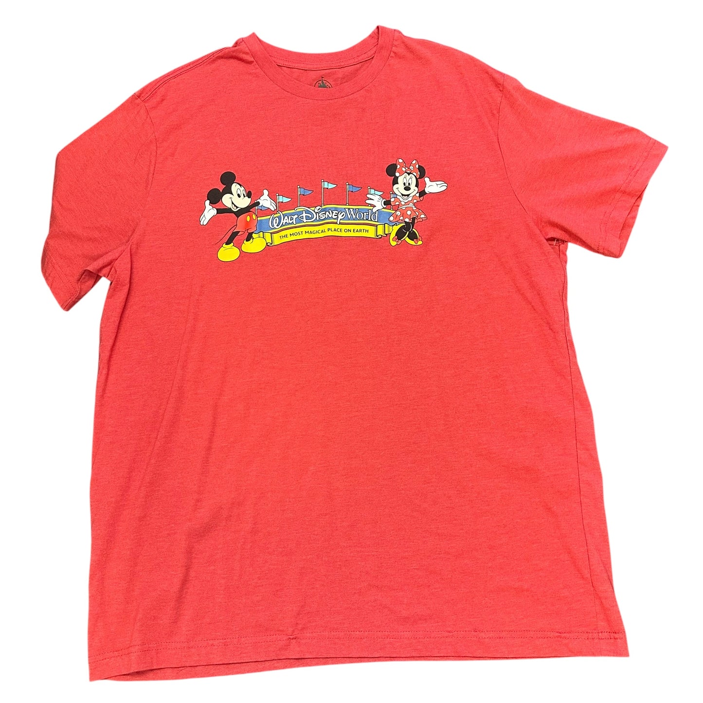 WALT DISNEY WORLD RED TSHIRT 100 XL