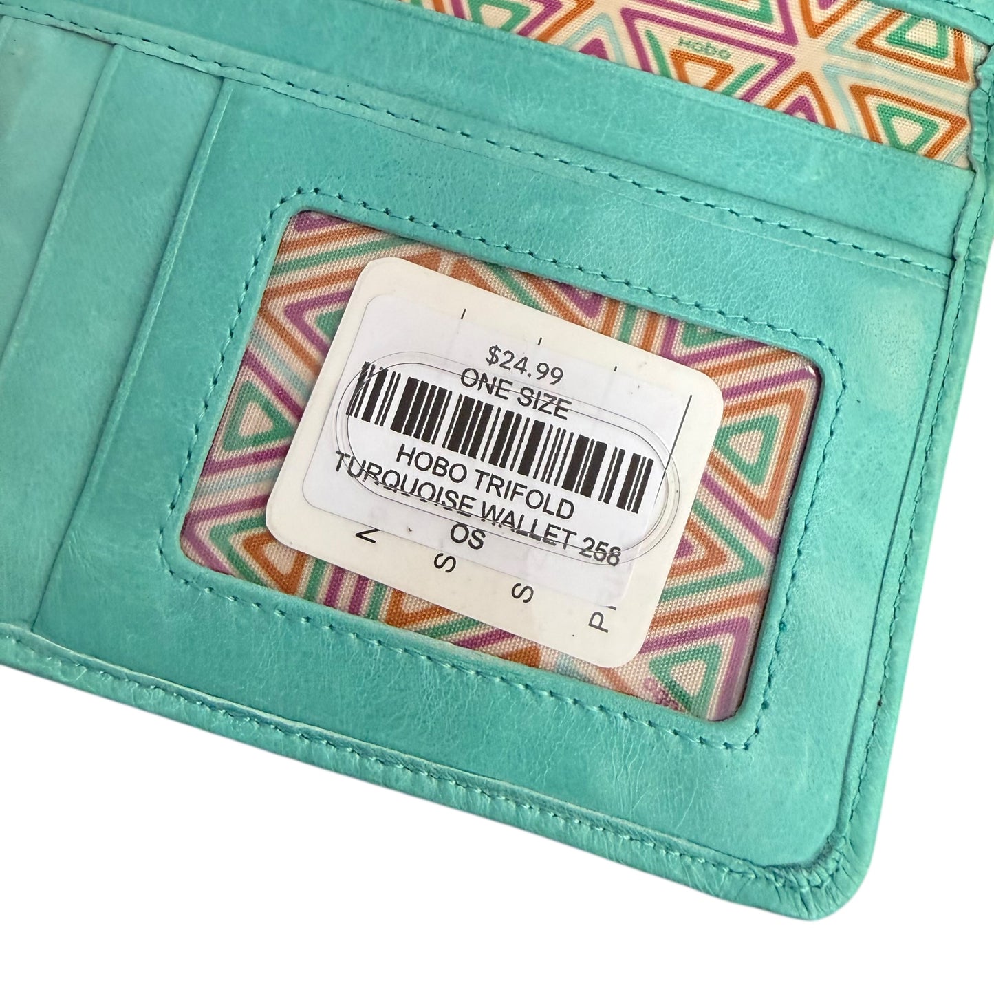 HOBO TRIFOLD TURQUOISE WALLET 258 OS