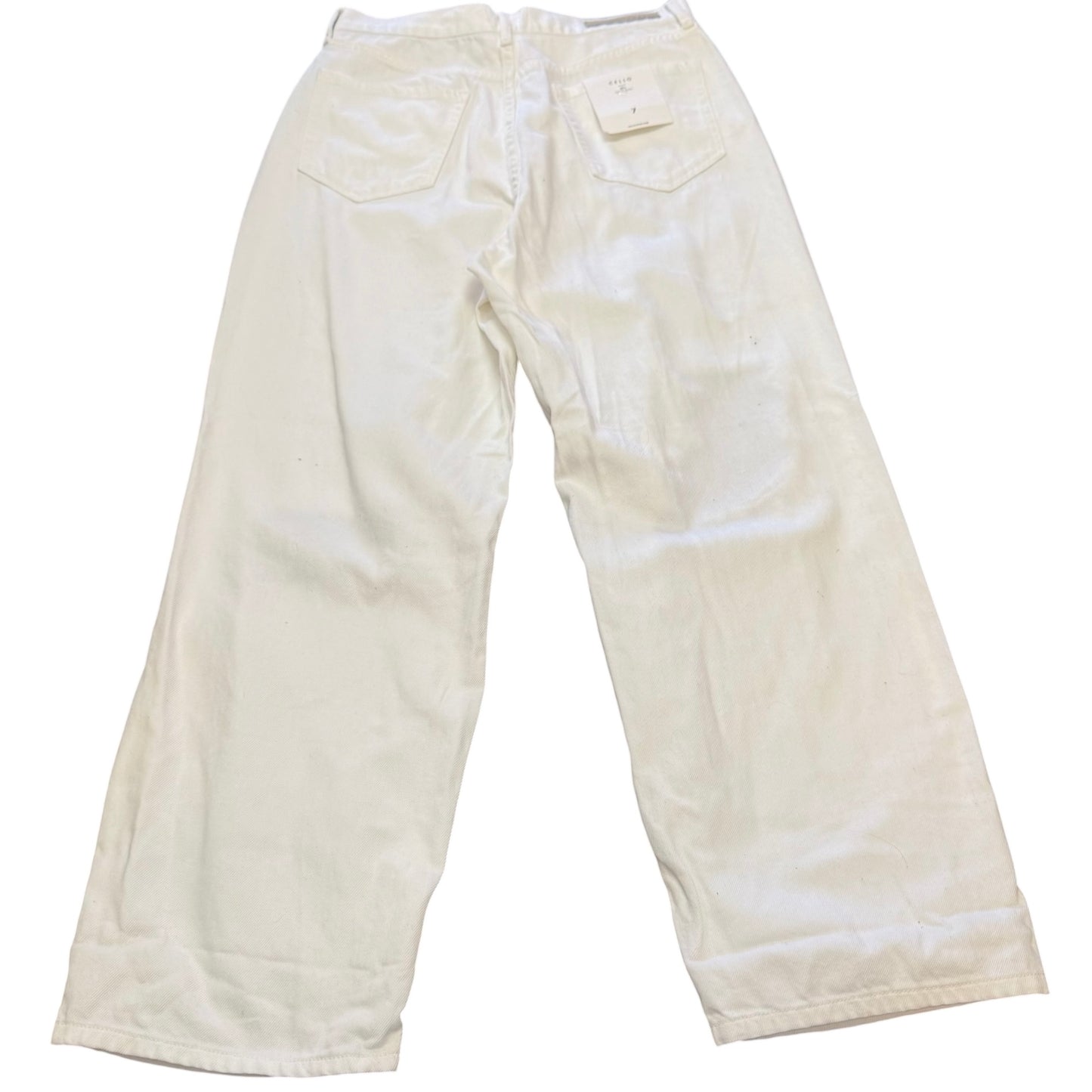 CELLO PERFECT MOM JEANS WHITE DISTRESSED NWT 100 SZ 7