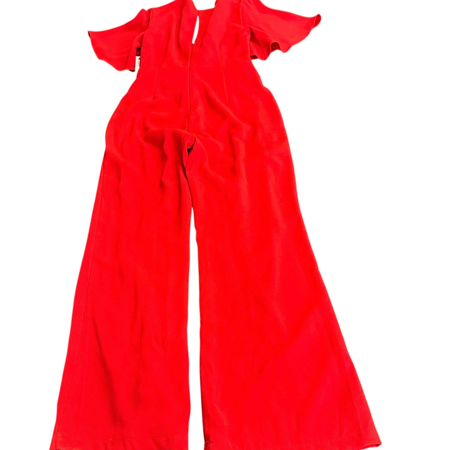 HARLYN RED JUMPSUIT WIDELEG SHORT SLEEVE 249 MEDIUM