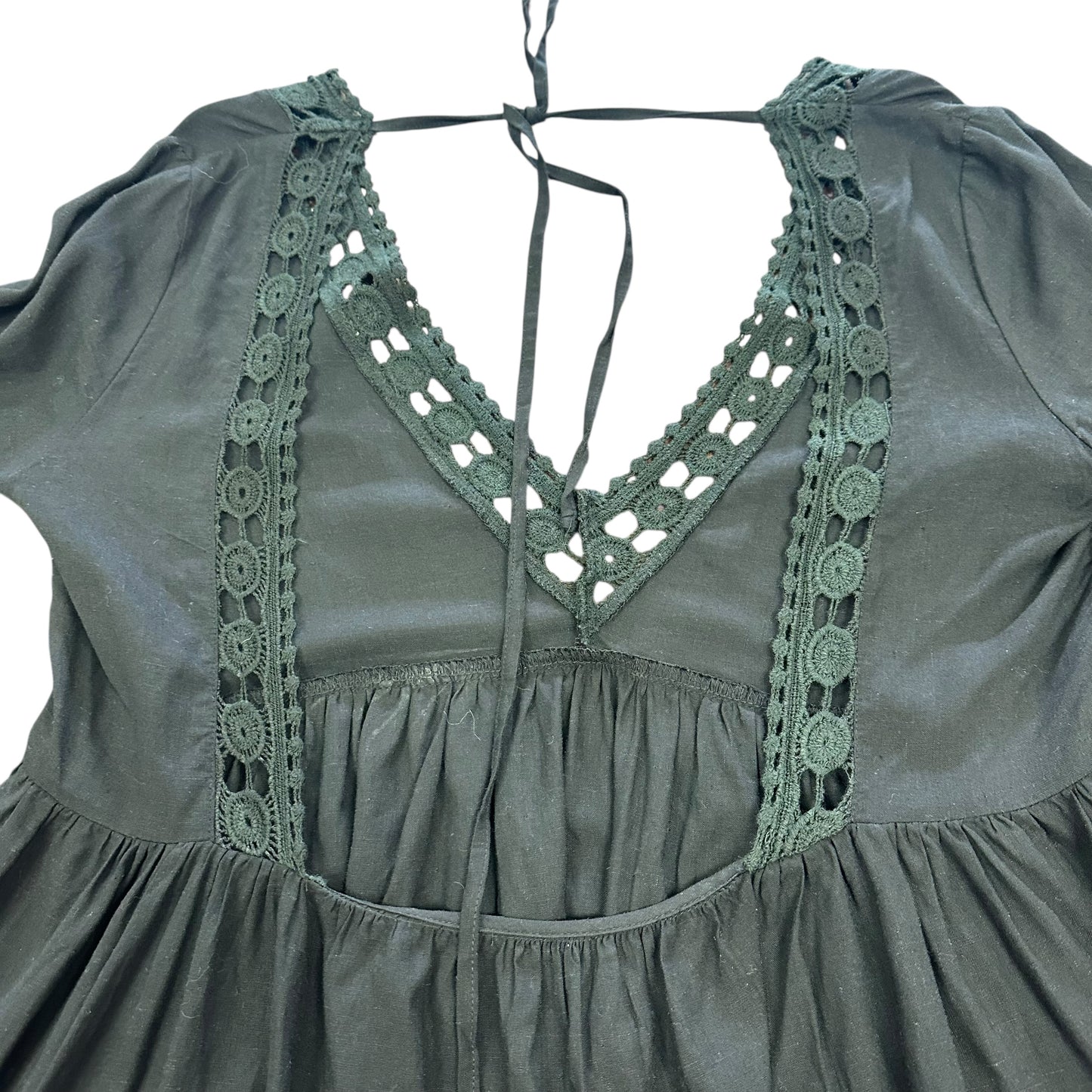 BLACK BOHO DRESS / COVERUP 87 MEDIUM
