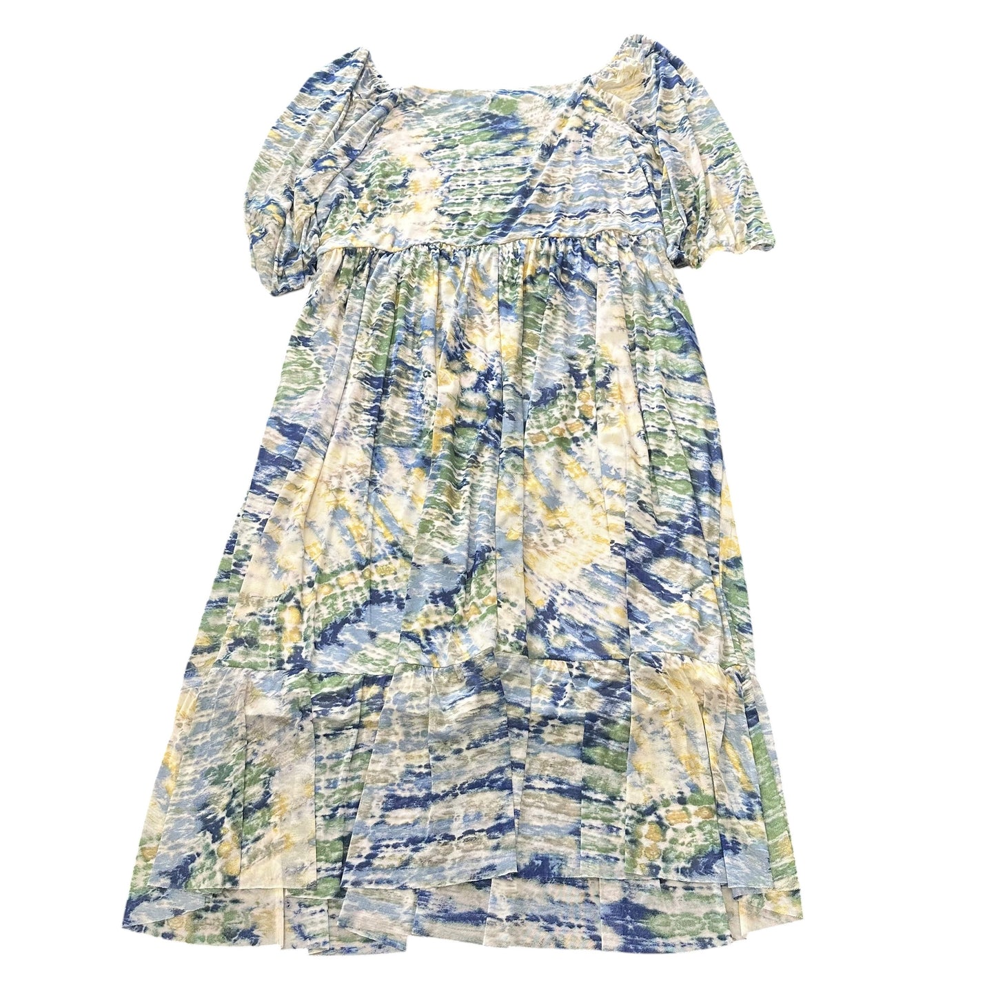 C EST. 1946 WATERCOLOR PRINT DRESS (219) 4XL