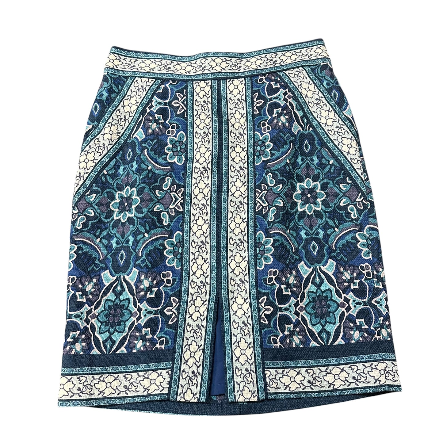 LOFT BLUE TEAL PENCIL SKIRT 264 SZ 4