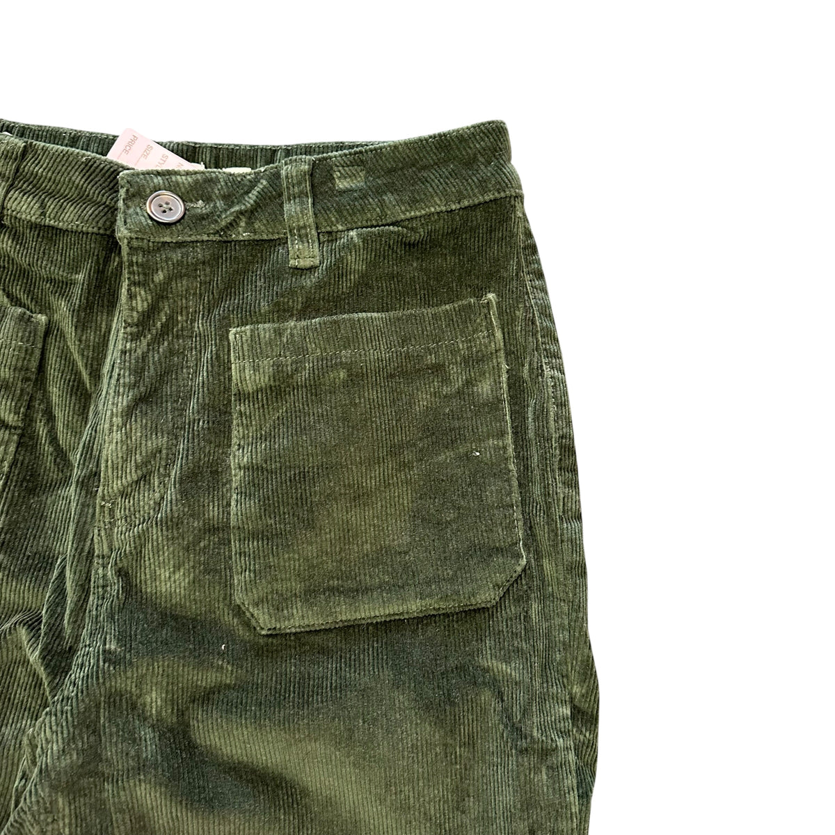 A. LOVES A DARK GREEN CORDUROY PANTS 100 SZ 12