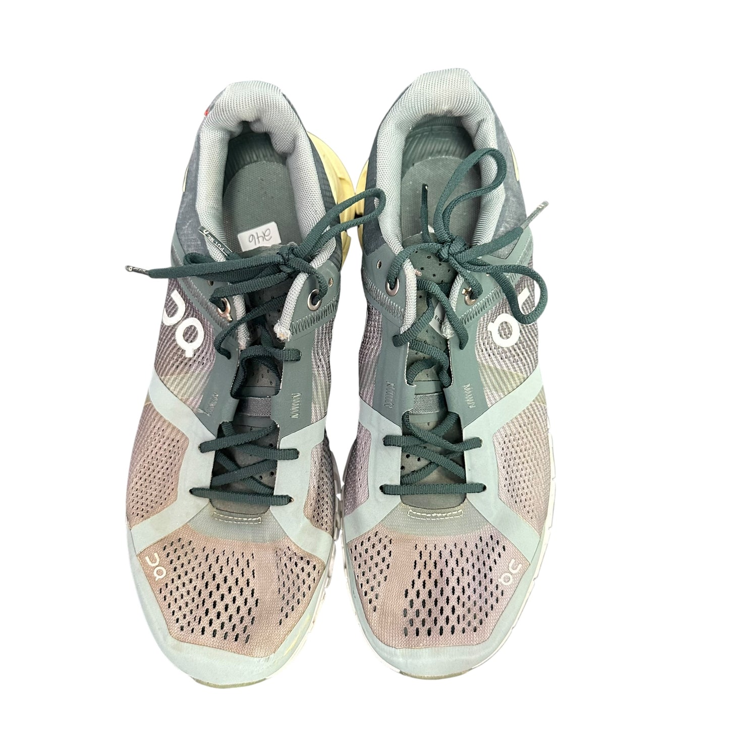 ON CLOUD GREEN LACE UP SNEAKERS 246 SZ 7.5