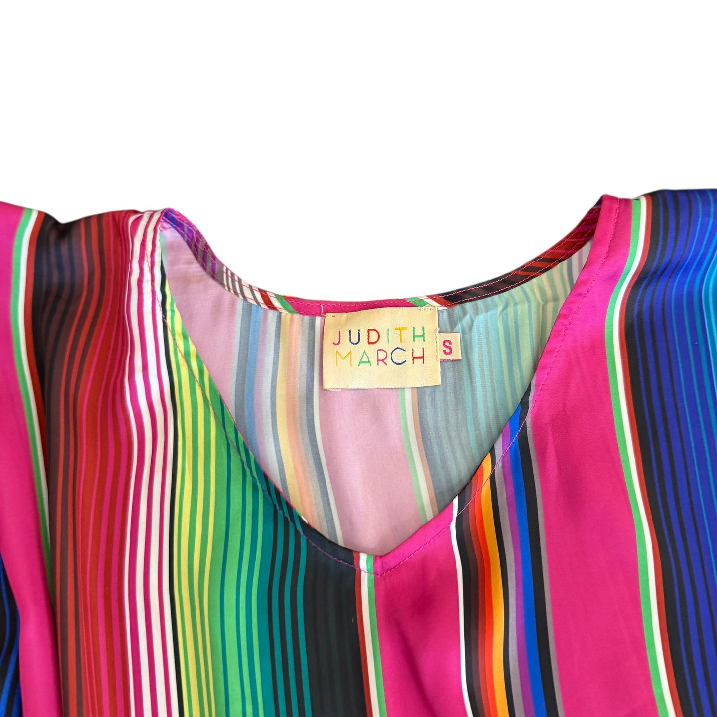 JUDITH MARCH SERAPE SATIN PONCHO TOP 100 SMALL