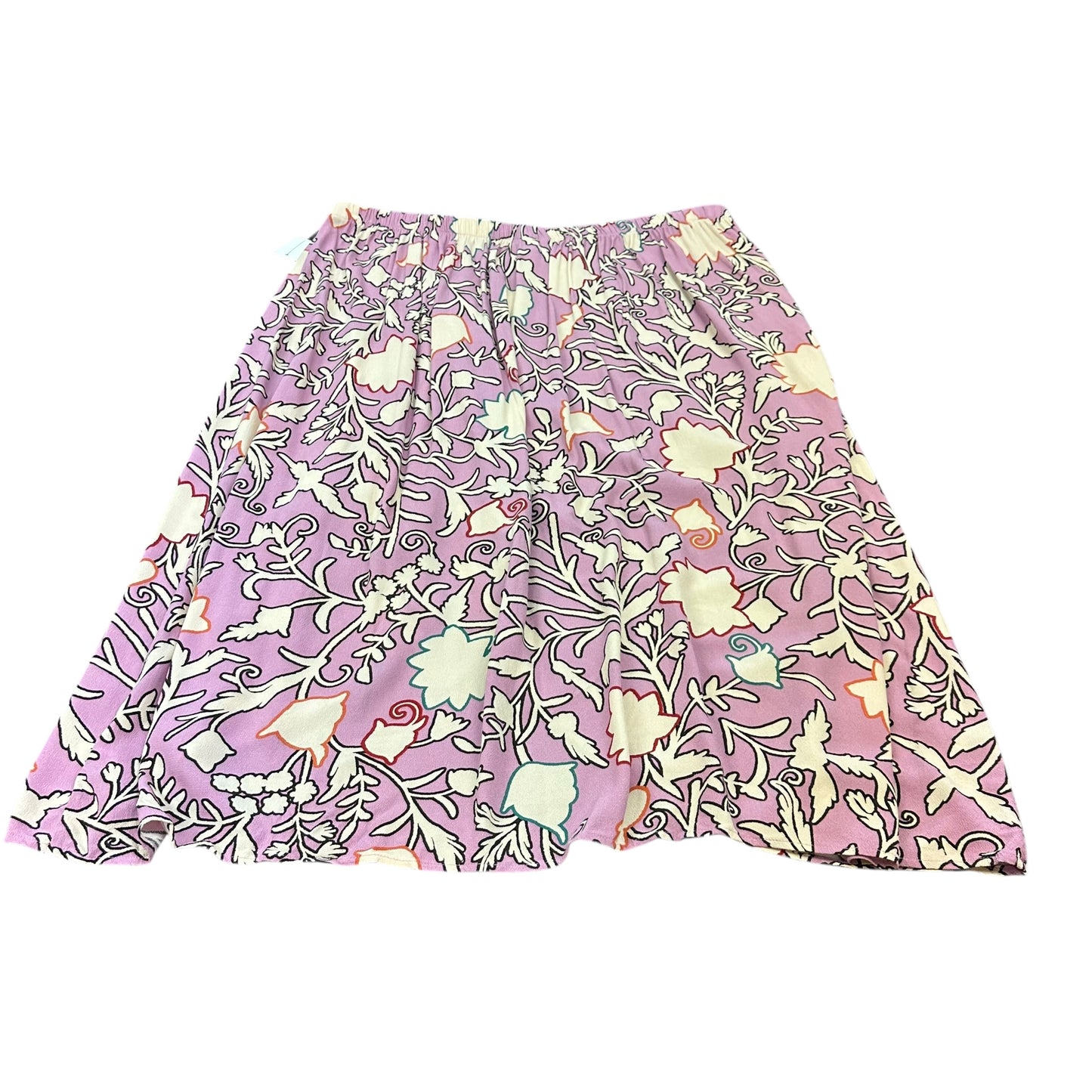 KNOX ROSE PURPLE FLORAL SKIRT XXL