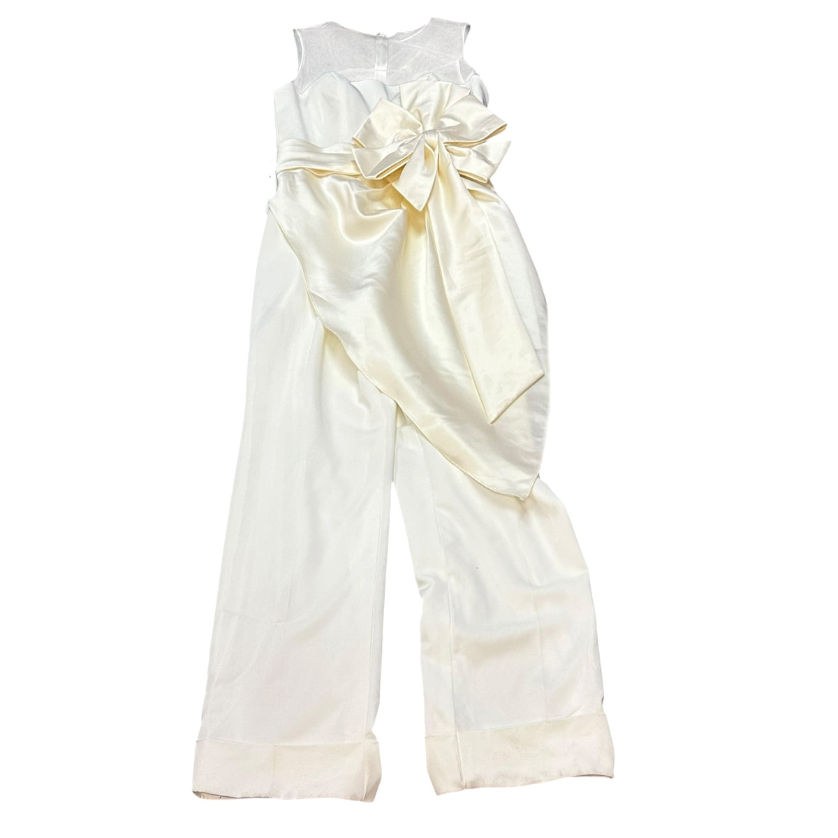 LAN TING IVORY LOTUS JUMPSUIT WEDDING GUEST 206 MEDIUM